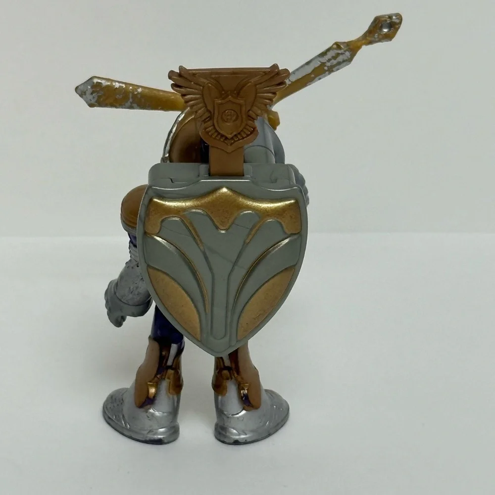 Imaginext SIR PETER THE KNIGHT Figure Tri Sword Armor Weapon 2012 Fisher Price
